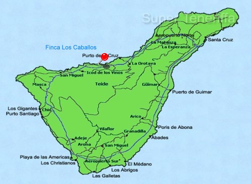 Karte Teneriffa Nord - San Juan de la Rambla