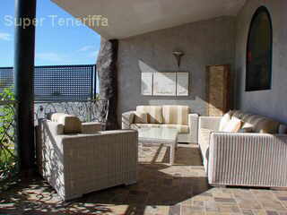 Teneriffa Luxusvilla Anais Playa Paraiso Teneriffa Sd. Die Terrasse