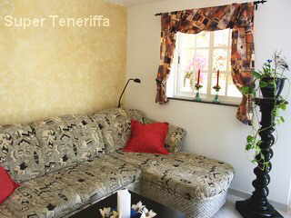 Ferienhaus Casa Vista Teide Teneriffa Nord. Die Sitzgruppe im Wohnzimmer